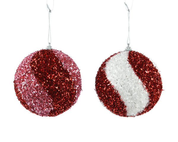 Weihnachtskugel RORY in mehrfarbig aus Kunststoff