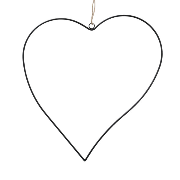 Dekohänger AMOUR in schwarz aus Eisen