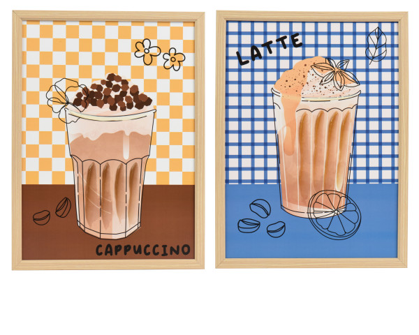 Bild CAPPUCCINO&LATTE in mehrfarbig aus MDF