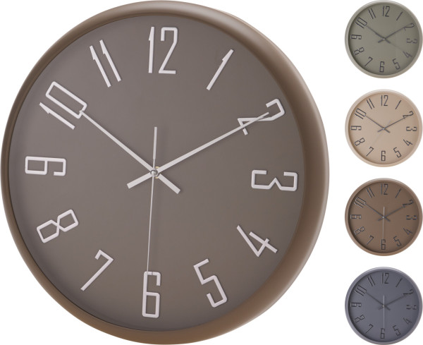 Wanduhr MYRON in mehrfarbig aus Metall