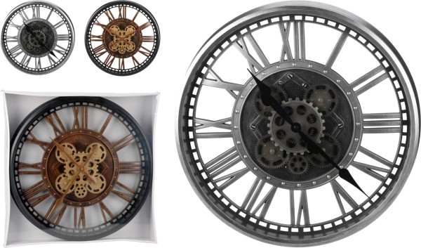 Wanduhr INDUSTRIAL in mehrfarbig aus Polypropylen