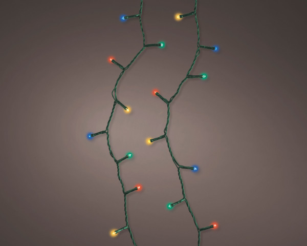 Lichterkette LED BASIC in mehrfarbig aus Materialmix
