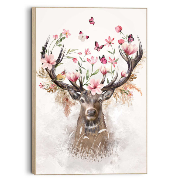 Bild SWEET DEER in mehrfarbig aus Materialmix