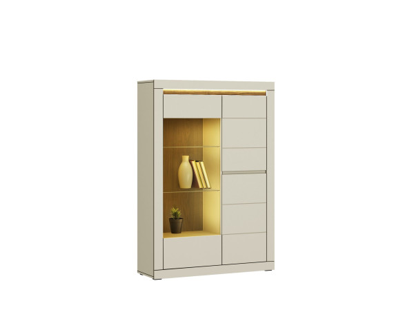 Vitrine LIV\\\'IN ELMIRA in kaschmir aus Dekor