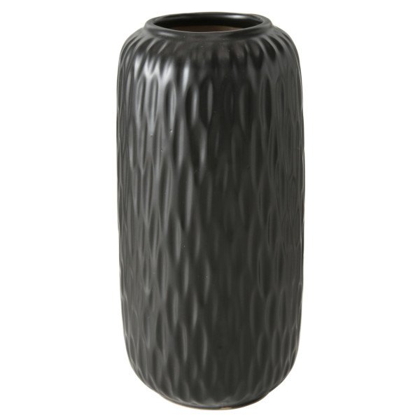 Vase ZALINA in schwarz aus Porzellan