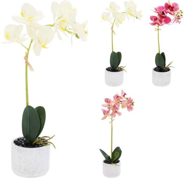 Kunstpflanze ORCHIDEE in mehrfarbig aus Polypropylen