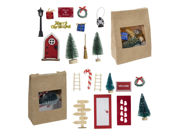 Wichteltür-Set X-MAS in mehrfarbig aus Kunststoff