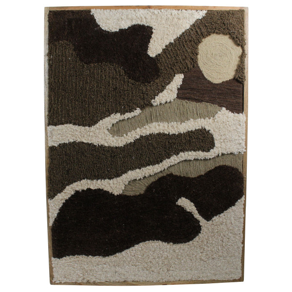 Textiles Wandbild ORGANIC in mehrfarbig aus Baumwolle