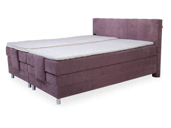 Boxspringbett LIVIN MILANO in lavendel aus Stoff
