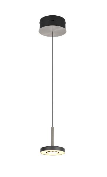 Pendelleuchte GUANO in Nickel aus Metall