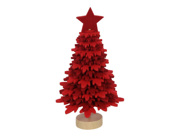 Dekoobjekt WEIHNACHTSBAUM in blau aus Seide