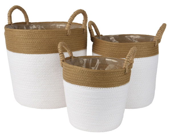 Korb COUNTRY klein in mehrfarbig aus Papier