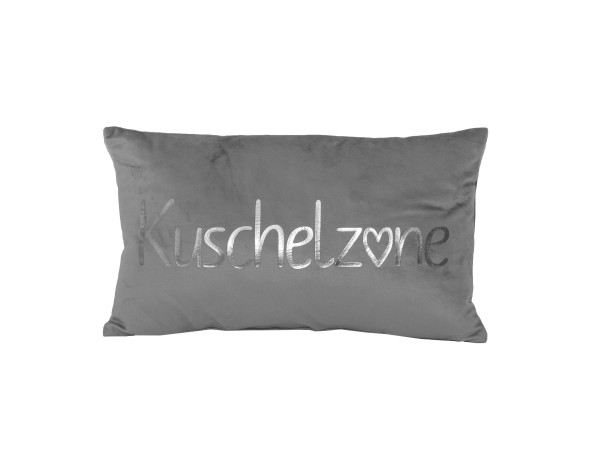 Kissen KUSCHELZONE silber