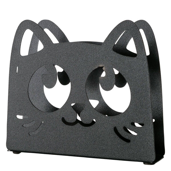 Serviettenhalter MOLLIE in schwarz aus Eisen