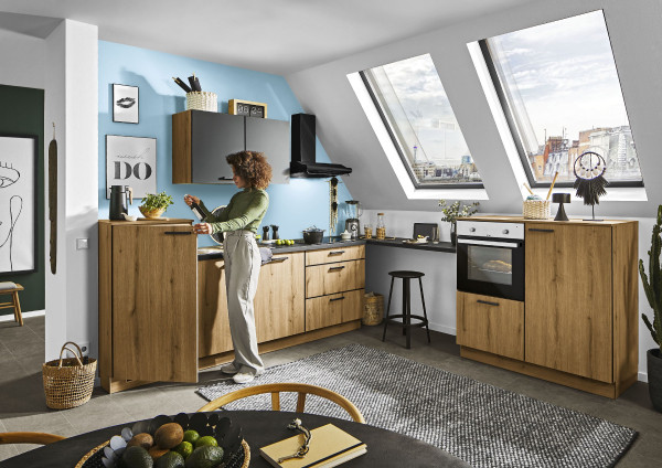 Einbauküche Habemat Plimo in weiß aus Dekor