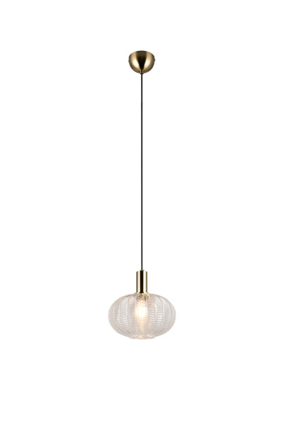 Pendelleuchte ELVEZIA in transparent aus Glas