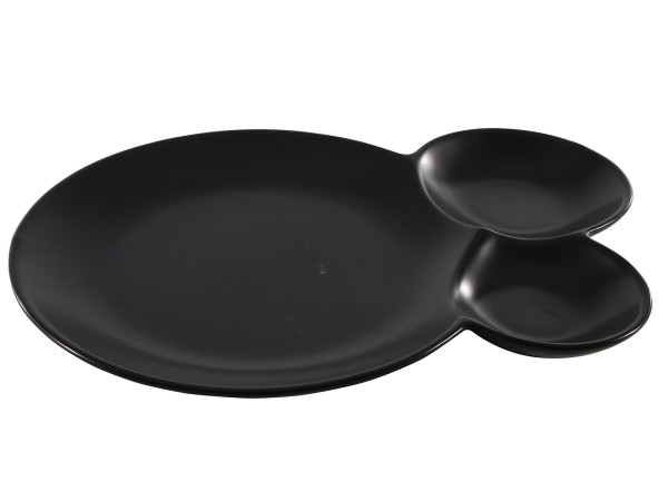 Servierschale BLACK in schwarz aus Keramik