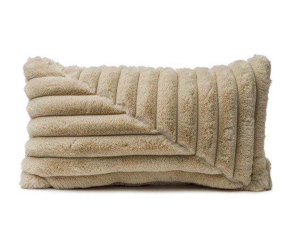 Kissen vito PATCHWORK 2 in Kernnussbaum aus Polyester