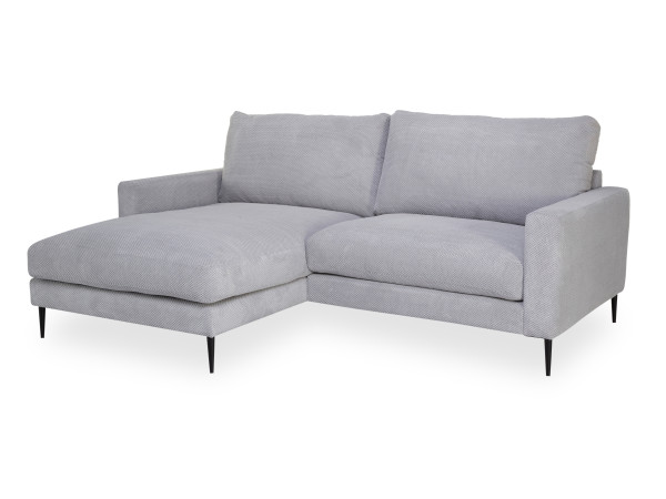 Polsterecke BOLKO in lichtgrau aus Stoff