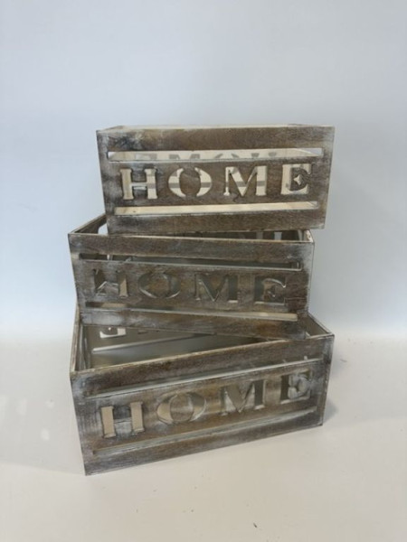 Holzkiste HOME