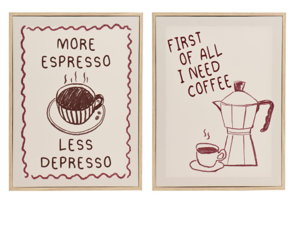 Bild COFFEE&ESPRESSO in mehrfarbig aus MDF