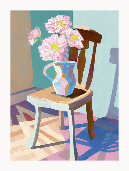 Bild FLOWER CHAIR in mehrfarbig aus Papier