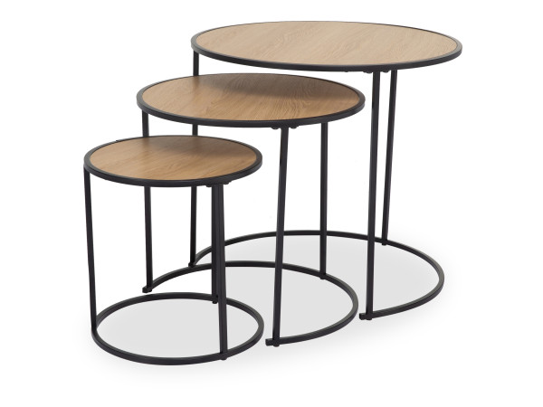 Beistelltisch-Set meins! SHANAHAN in braun aus Dekor