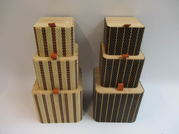 Box HAKON in mehrfarbig aus Materialmix