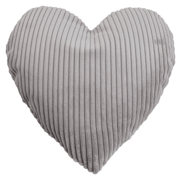 Kissen SHARA HERZ grau