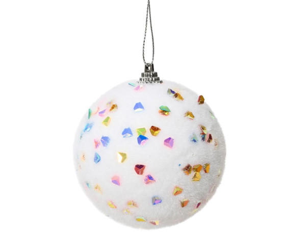 Weihnachtskugel MAGIC in mehrfarbig aus Kunststoff