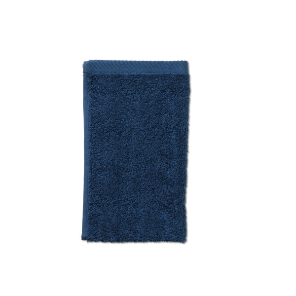 Gästetuch LADESSA blau in blau aus Baumwolle