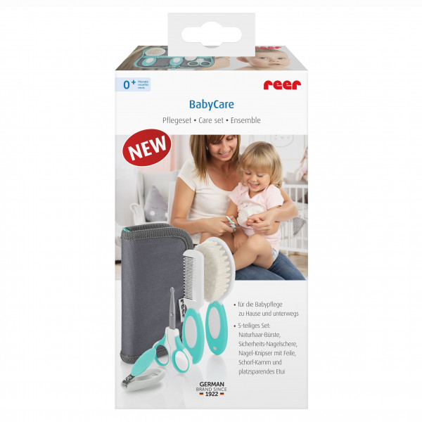 Pflegeset BABYCARE in grau aus Kunststoff