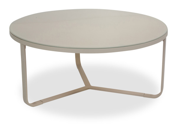 Couchtisch BONO in cremeweiß aus Metall