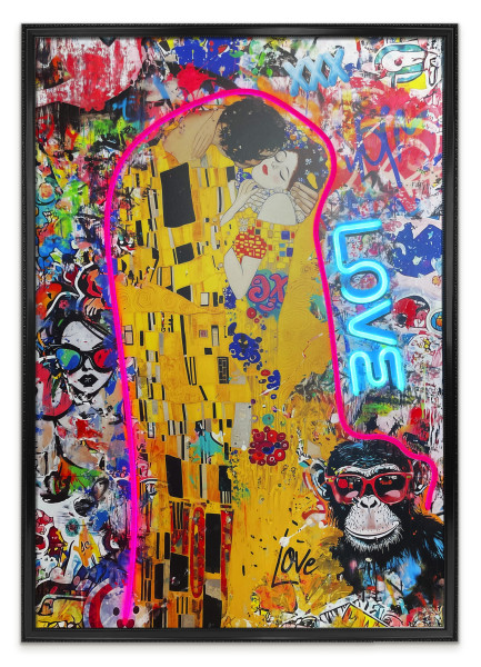 Bild MODERN KISS in mehrfarbig aus Materialmix