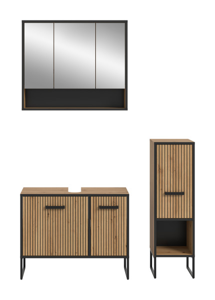 Badezimmerset BAGNO in Eiche aus Holz