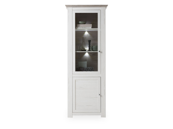 Vitrine LIVIN MARBELLA in weiß aus Dekor