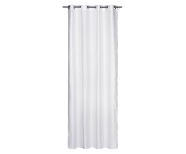 Ösenschal CAPRINO weiß in weiß aus Polyester