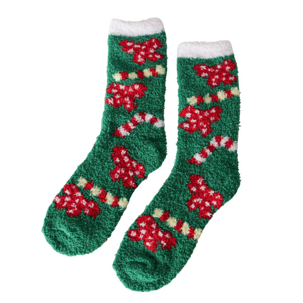 Socke CUDDLE in mehrfarbig aus Materialmix