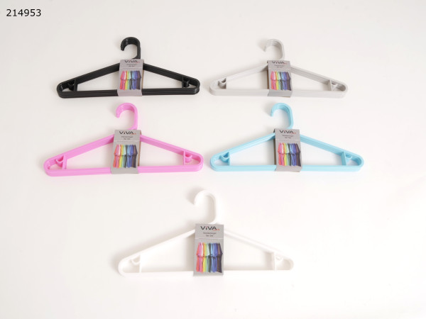 Kleiderbügel-Set COLOR in mehrfarbig aus Kunststoff