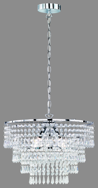 Pendelleuchte ORIENT in silberfarben aus Materialmix