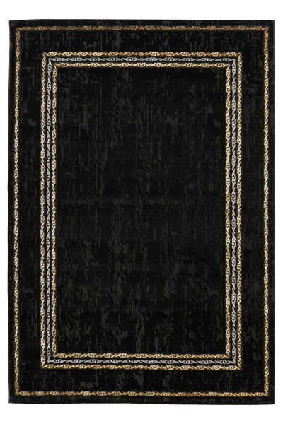 Teppich MARMARIS black in schwarz aus Mischgewebe