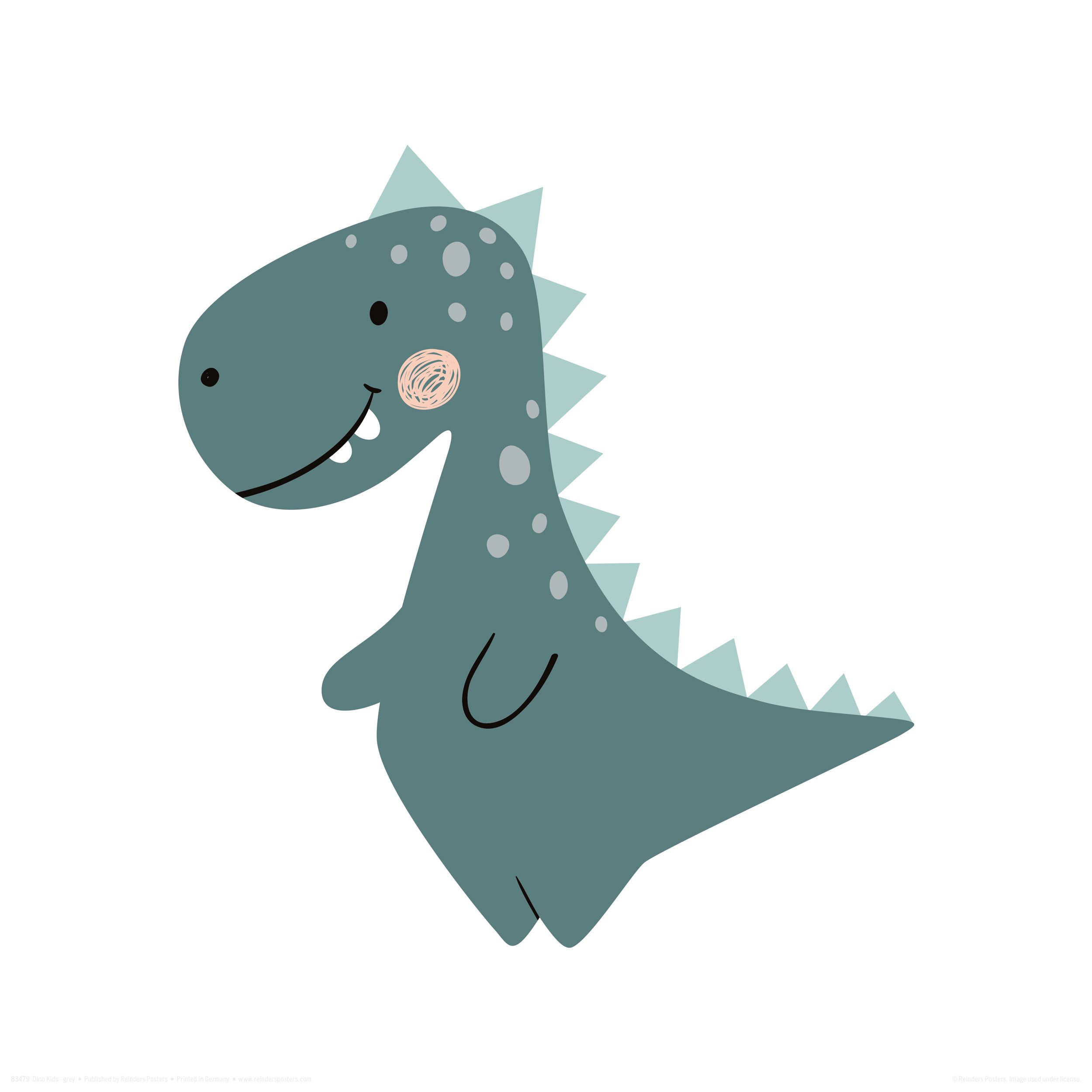 Bild DINO KIDS grau | Kunstdrucke | Bilder & Rahmen | Accessoires | und