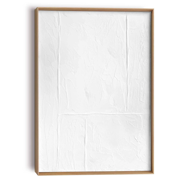 Bild SIMPLICITY in weiß aus Gips