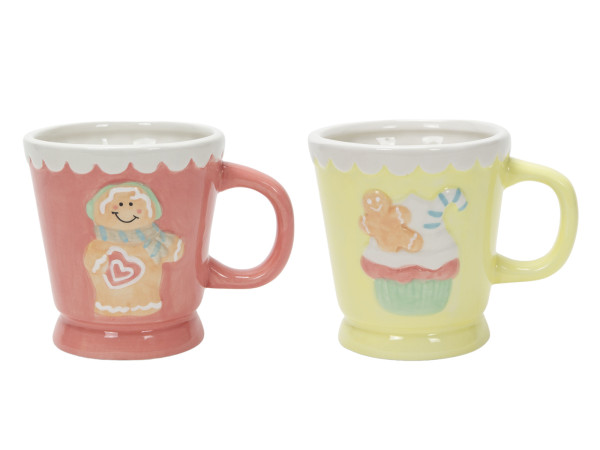 Kaffeebecher CANDYLANE in mehrfarbig aus Keramik