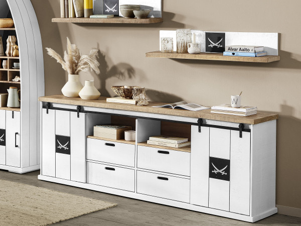 Wandboard SANSIBAR HALMSTAD in mehrfarbig aus Mango