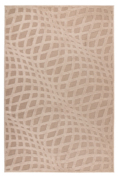 Teppich LOTUS beige in beige aus Polyester