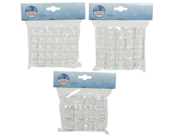 Dekosteine ICE in weiß aus Kunststoff