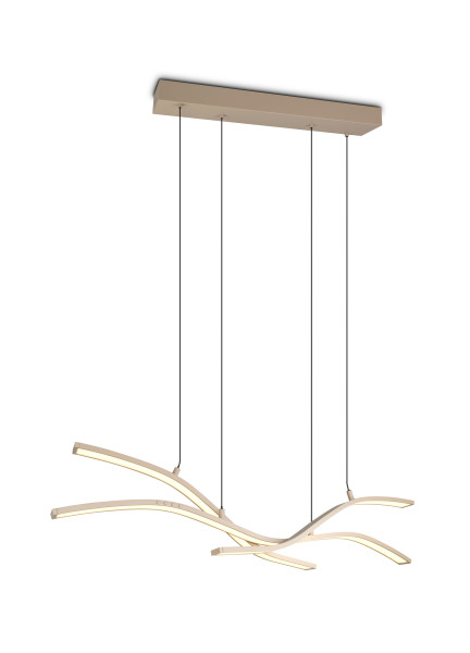 Pendelleuchte SPIDER in beige aus Metall