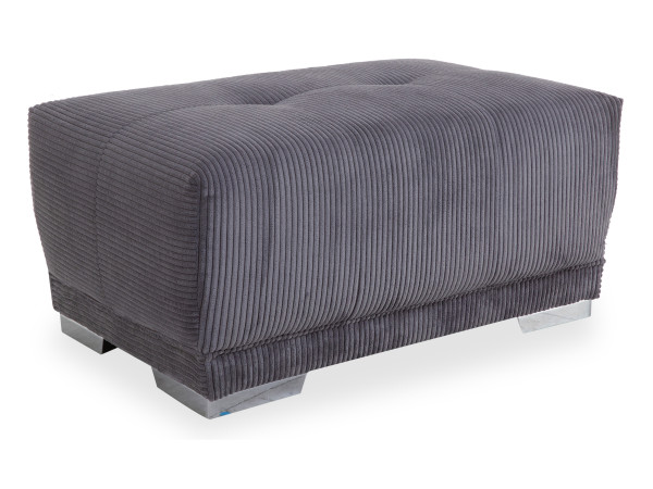 Hocker FONDI in beige aus Stoff