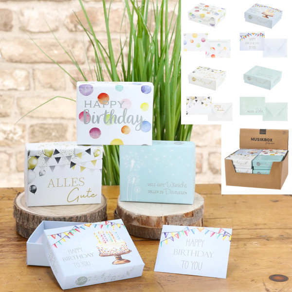 Geschenkbox GELDGESCHENK in mehrfarbig aus Papier